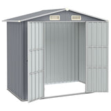 SHED JARDIN VIDAXL 205X129X183 CM Gray en acier galvanisé