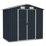 Vidaxl hangar de jardin 205x129x183 cm anthracite en acier galvanisé