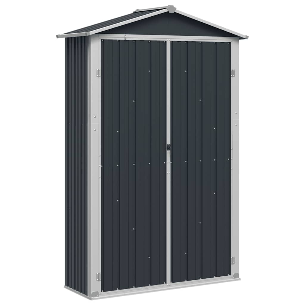 Vidaxl tuinschuur 116x45x175 cm gegalvaniseerd staal grijs