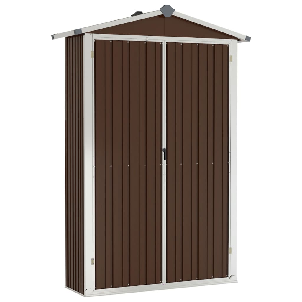 VIDAXL GARDEN SHED 116x45x175 cm in acciaio zincato