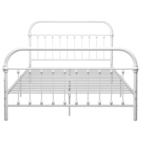 Vidaxl bedframe metaal wit 140x200 cm