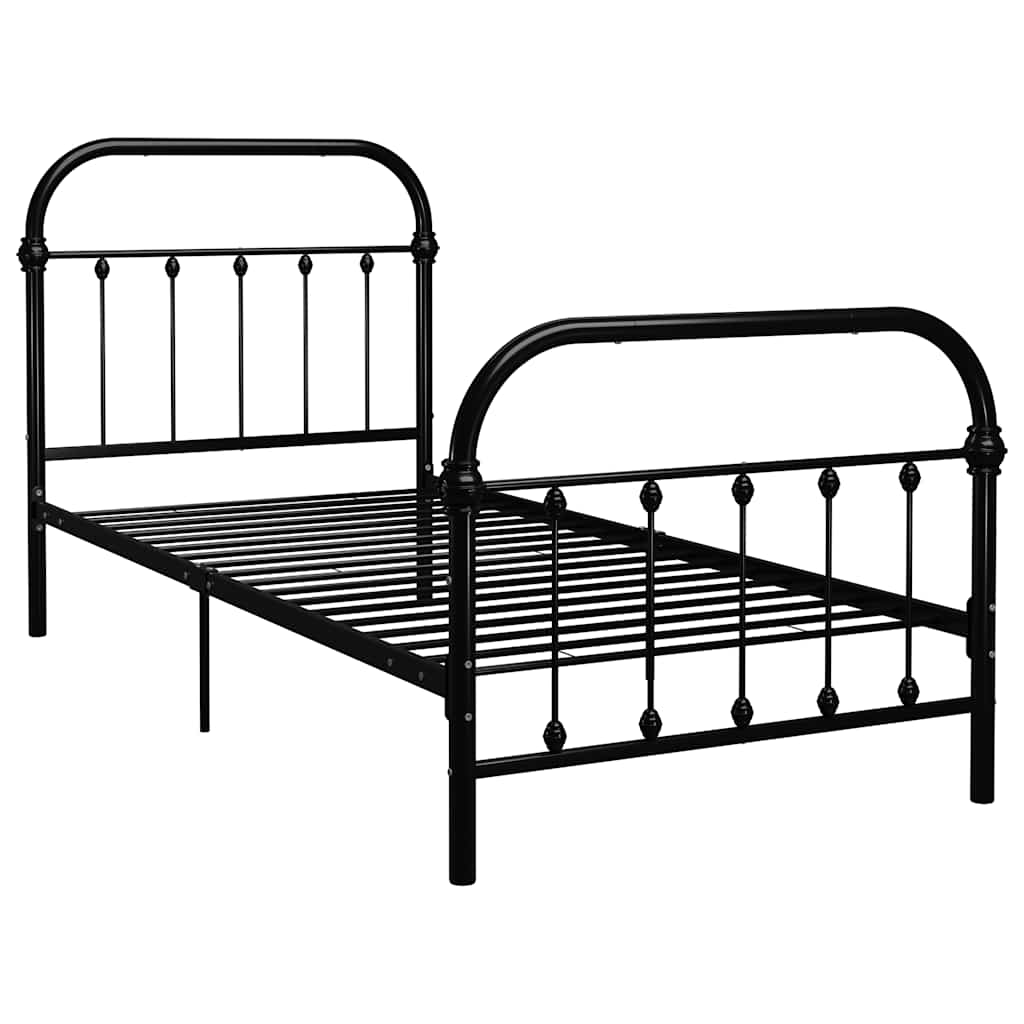 Vidaxl bedframe metaal zwart 100x200 cm