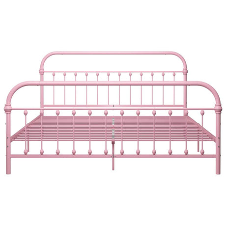 Vidaxl bedframe metaal roze 180x200 cm