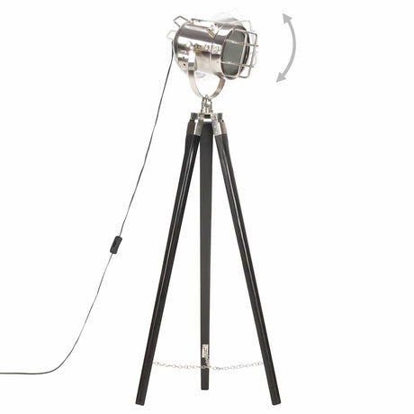 Vidaxl vloerlamp driepoot 97 cm massief mangohout zwart