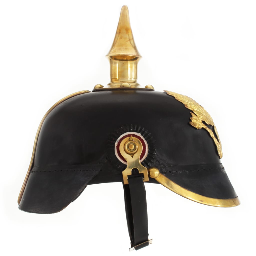 Vidaxl Pickelhaube Germanische Replik Larp Steel Schwarz