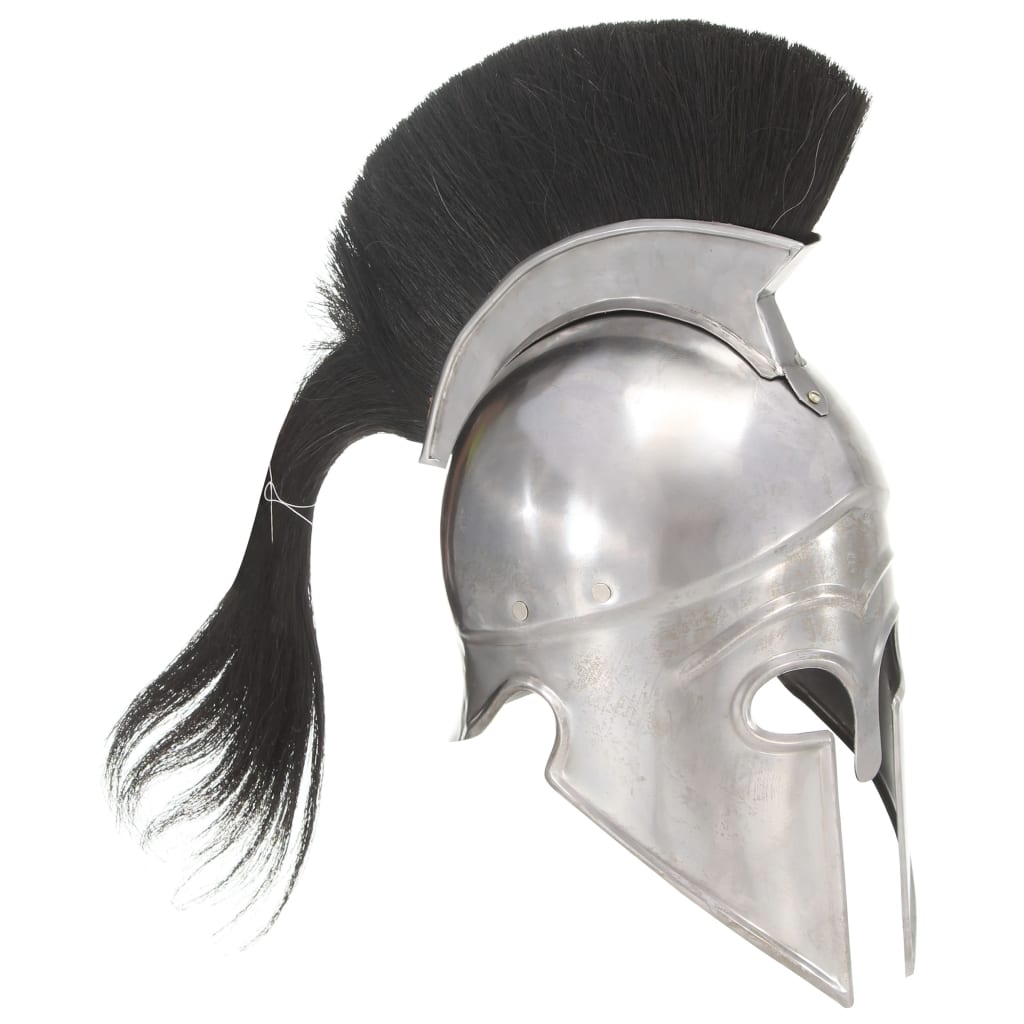 Vidaxl Soldatenhelm řecká replika larp Steel Silver Colored