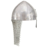 Vidaxl ridderhelm replica larp staal zilverkleurig