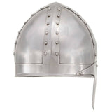 Vidaxl Ridderhelm Medieval Replik Larp Stahl Silberfarbe