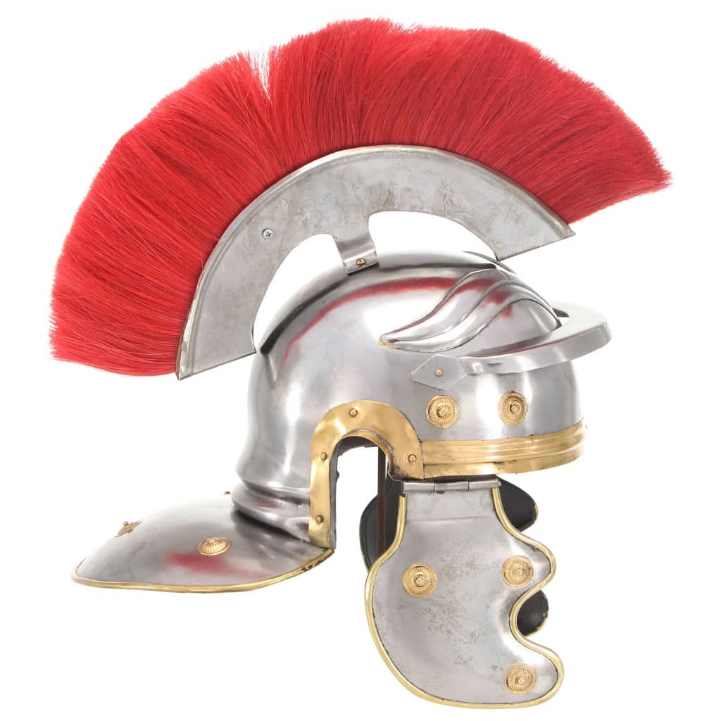 Vidaxl Soldiershelm Roman Replica Steel Silver Colored