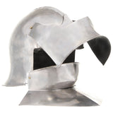 Vidaxl Ridderhelm Medieval Replik Larp Stahl Silberfarbe