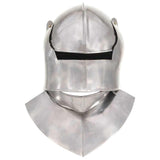 Vidaxl ridderhelm middeleeuws replica larp staal zilverkleurig