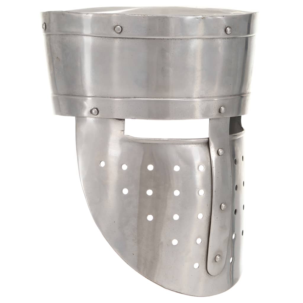 Vidaxl Ridderhelm Středověká replika repliky larp Steel Silver Colored