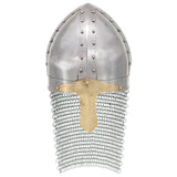 Vidaxl Crusader Hjälm Replica Larp Steel Silver Colored