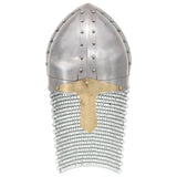 Vidaxl kruisvaardershelm replica larp staal zilverkleurig