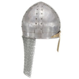 Vidaxl Crusader Helm Replica Larp Stol Sëlwer faarweg