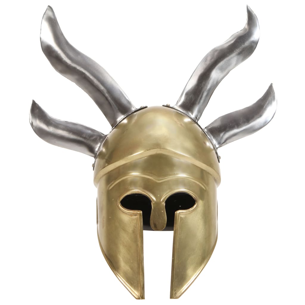 Vidaxl Soldatenhelm Greek Replica Larp Steel Brass -Colorado