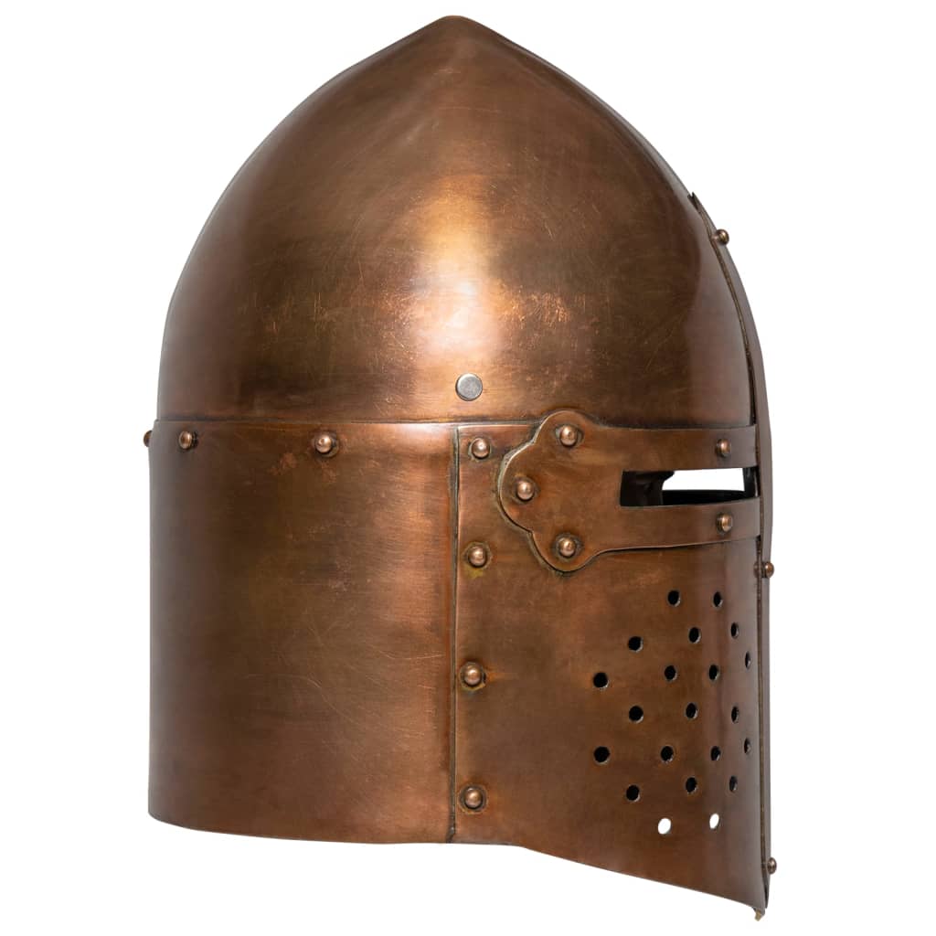 Vidaxl Ridderhelm Medieval Replik Larp Staal Kupfer -Colored