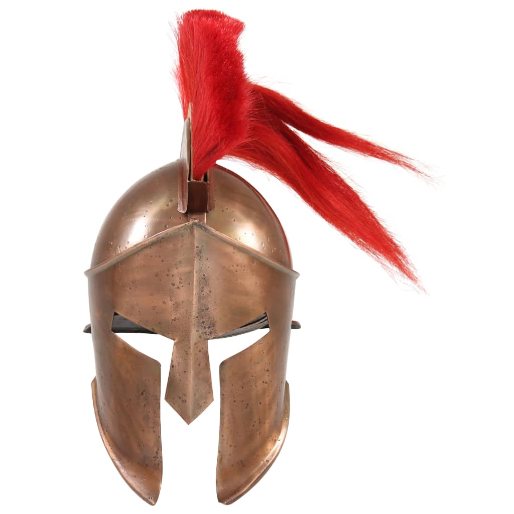 Vidaxl Soldatenhelm Greek Replica Larp Steel Copper -farvet