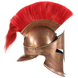 Vidaxl soldatenhelm grieks replica larp staal koperkleurig