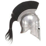 Vidaxl Soldatenhelm řecká replika larp Steel Silver Colored