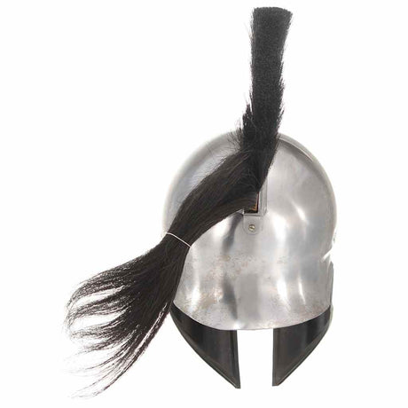 Vidaxl soldatenhelm grieks replica larp staal zilverkleurig