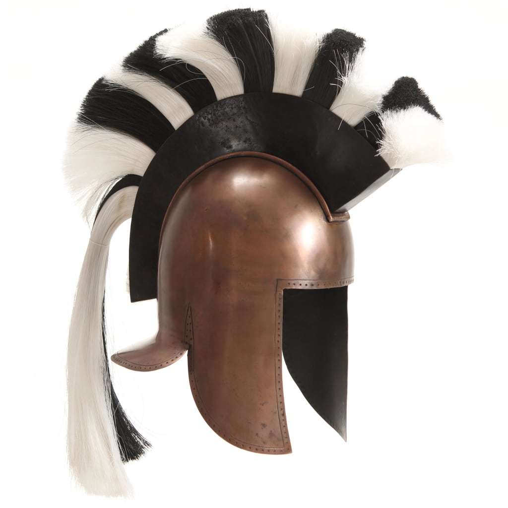 Vidaxl Soldatenhelm Greek Replica Larp Steel Copper -farvet