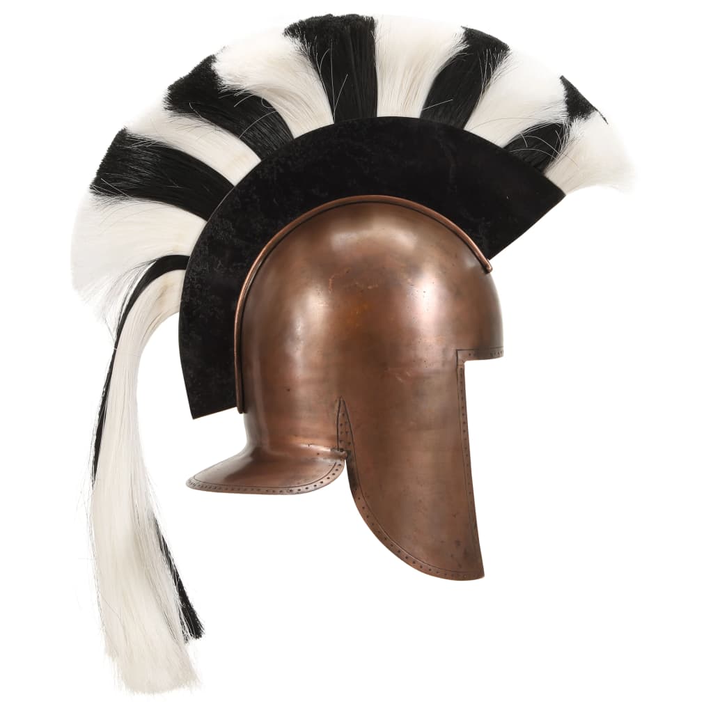 Vidaxl Soldatenhelm Greek Replica Larp Steel Copper -farvet