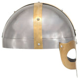 Vidaxl Vikinghelm Replica Larp Steel Silver colored