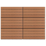 Vidaxl piastrelle 6 pezzi 1m² 60x30 cm HKC Brown