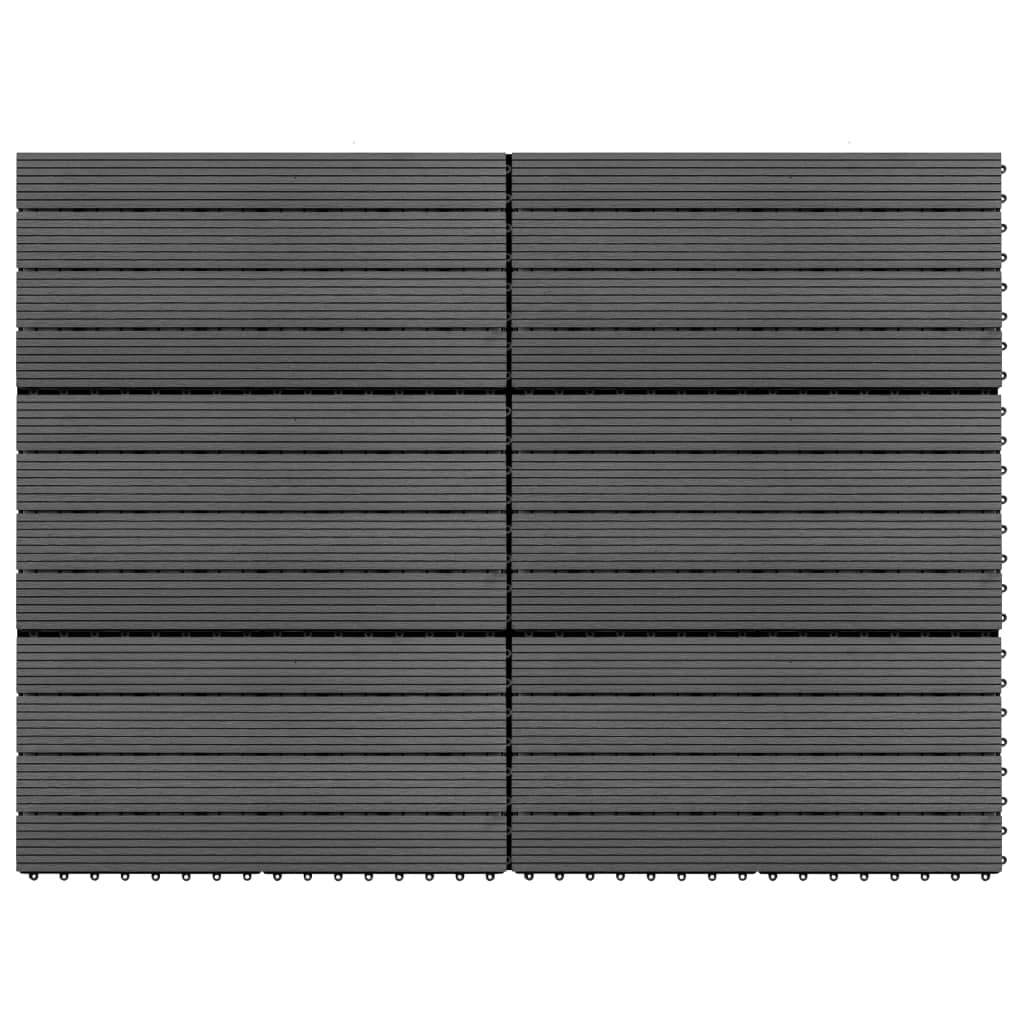 BIDAXL TILES 6 st 1m² 60x30 cm HKC Gray