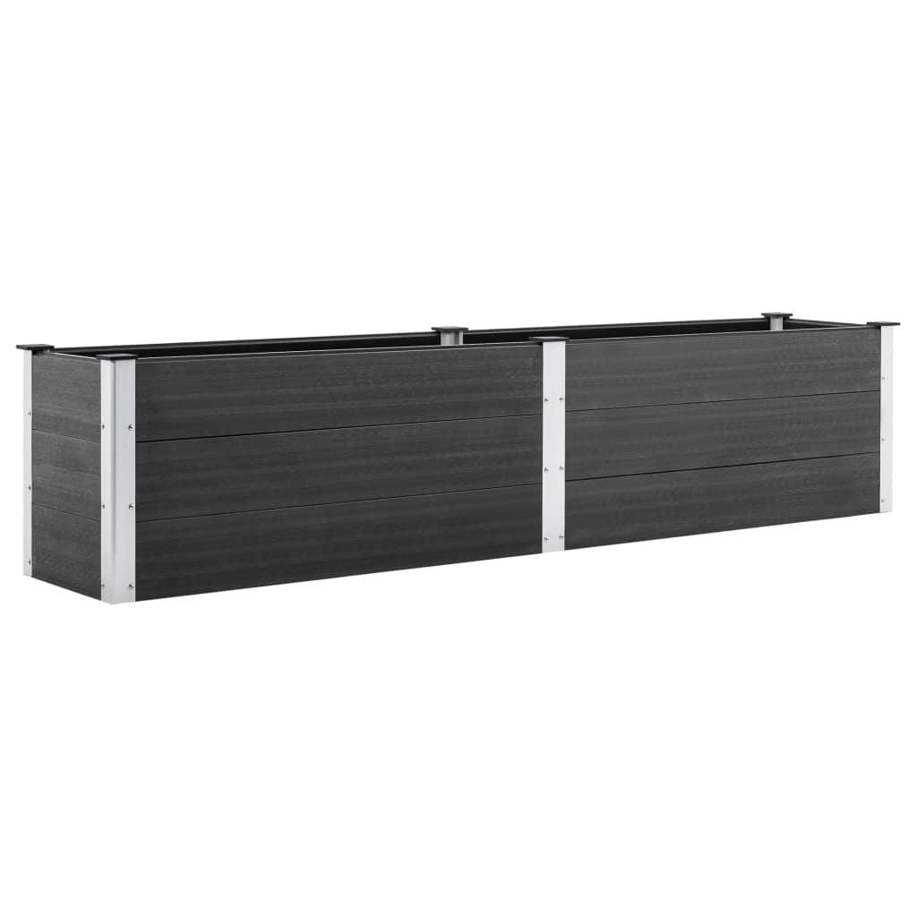 Vidaxl Planter hævede 250x50x54 cm HKC Gray