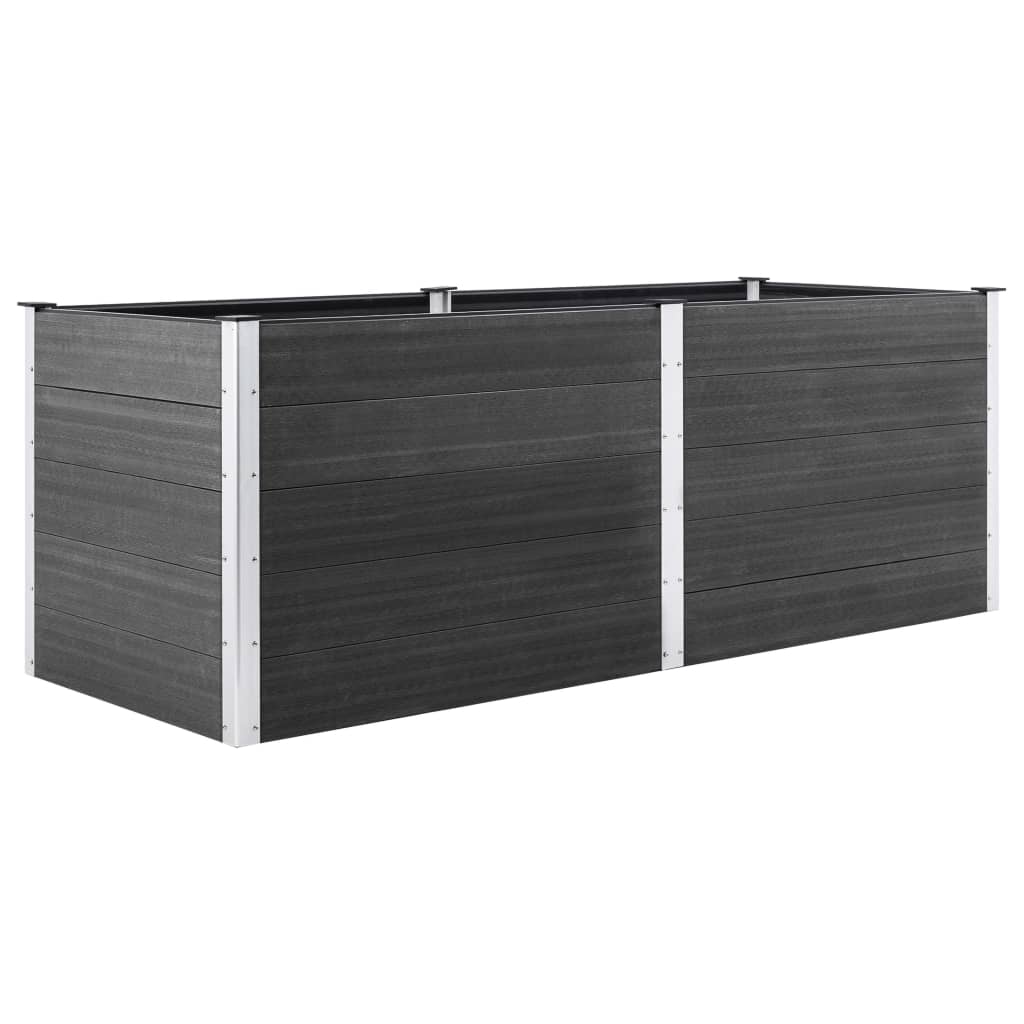 Vidaxl Planter raised 250x50x91 cm HKC Gray