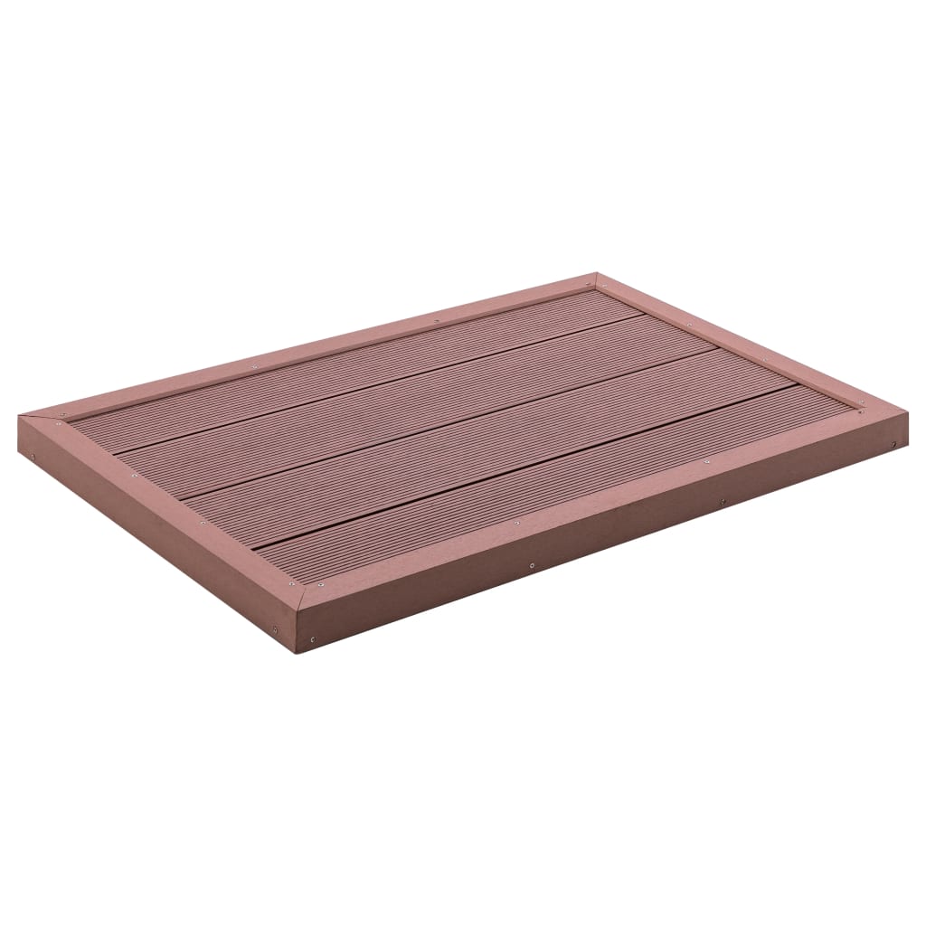 Vidaxl Buedem Element fir Solardoouche 101x63x5,5 cm hkc Brown