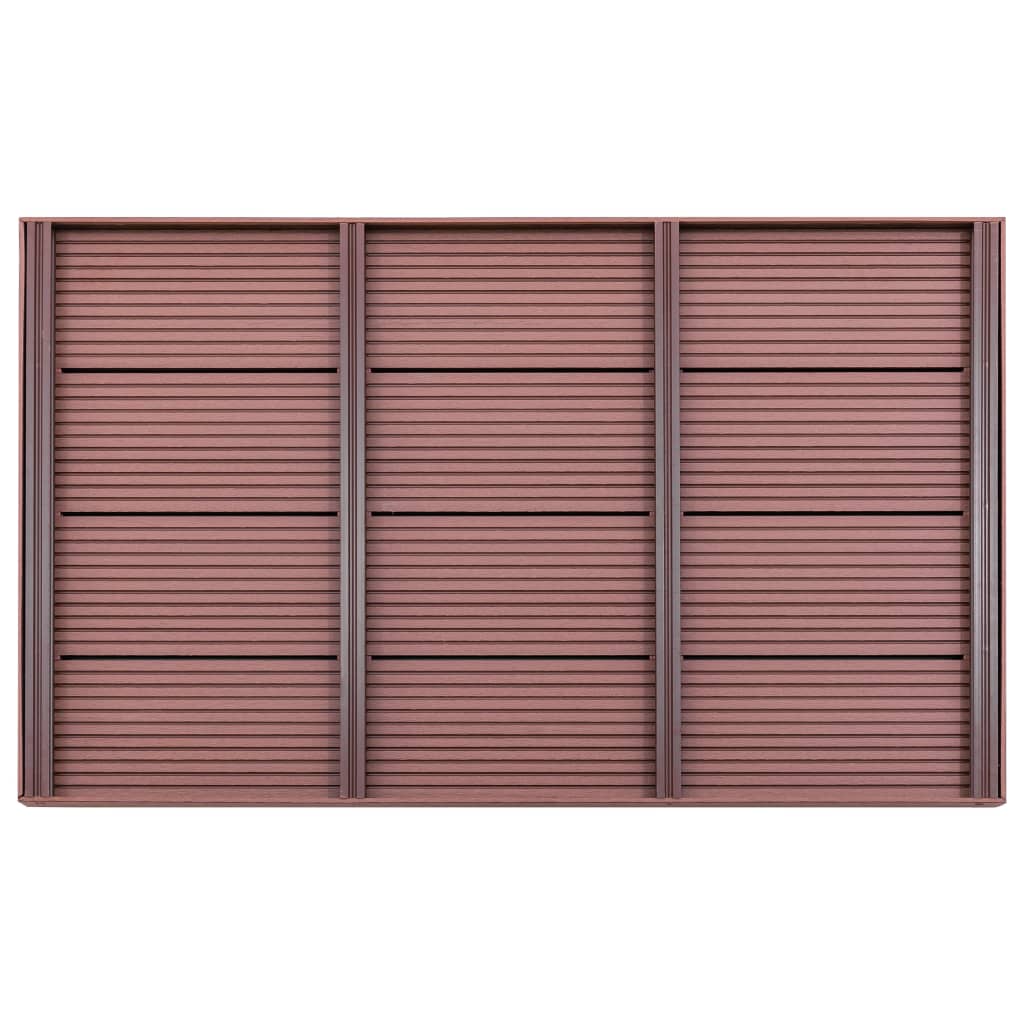 Vidaxl Buedem Element fir Solardoouche 101x63x5,5 cm hkc Brown