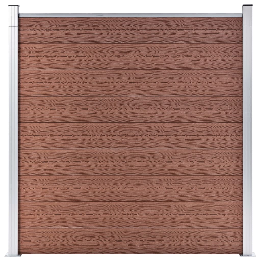 Vidaxl Fence 180x186 cm HKC Brown