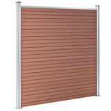 Vidaxl Fence 180x186 cm HKC Brown