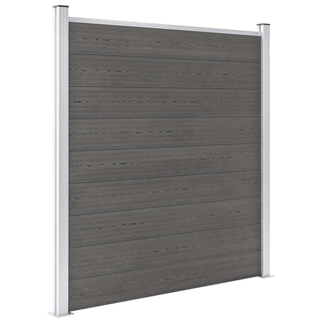 Vidaxl schutting 180x186 cm hkc grijs