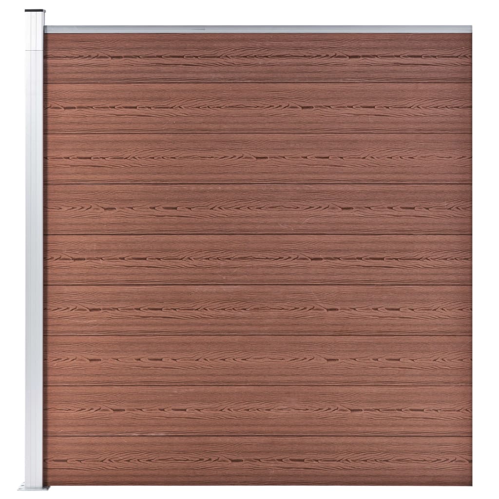 Vidaxl Fence 175x186 cm HKC Brown