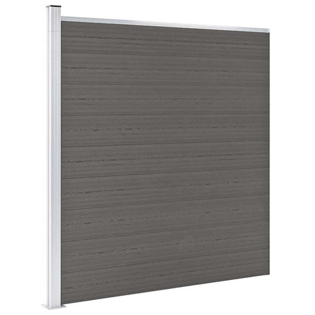 Vidaxl schutting 175x186 cm hkc grijs