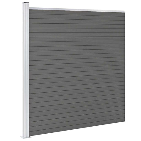 Vidaxl schutting 175x186 cm hkc grijs