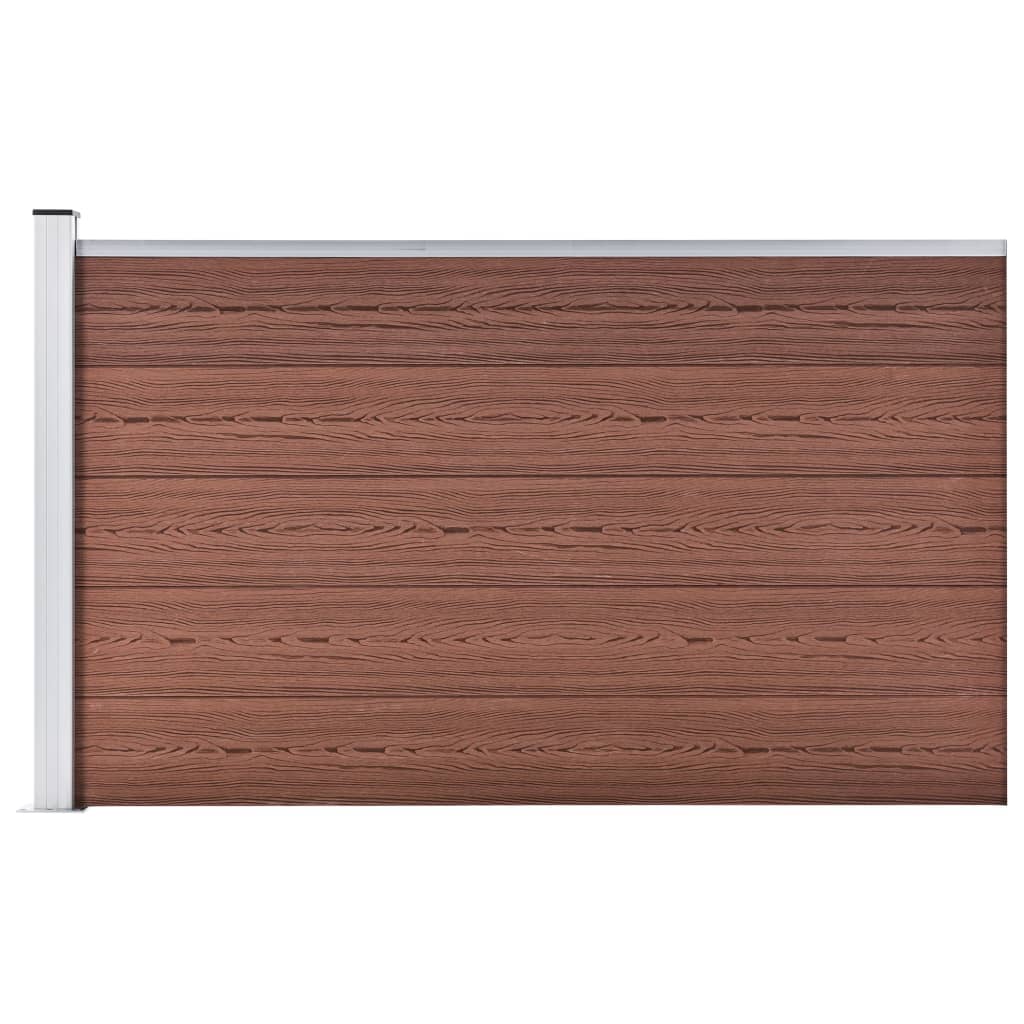 Vidaxl Fence 175x105 cm HKC Brown