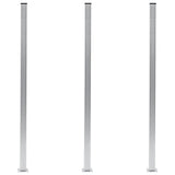 Vidaxl schuttingpalen 3 st 185 cm aluminium