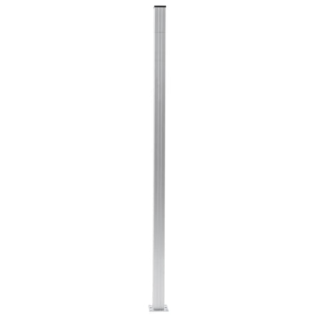 Vidaxl schuttingpalen 3 st 185 cm aluminium