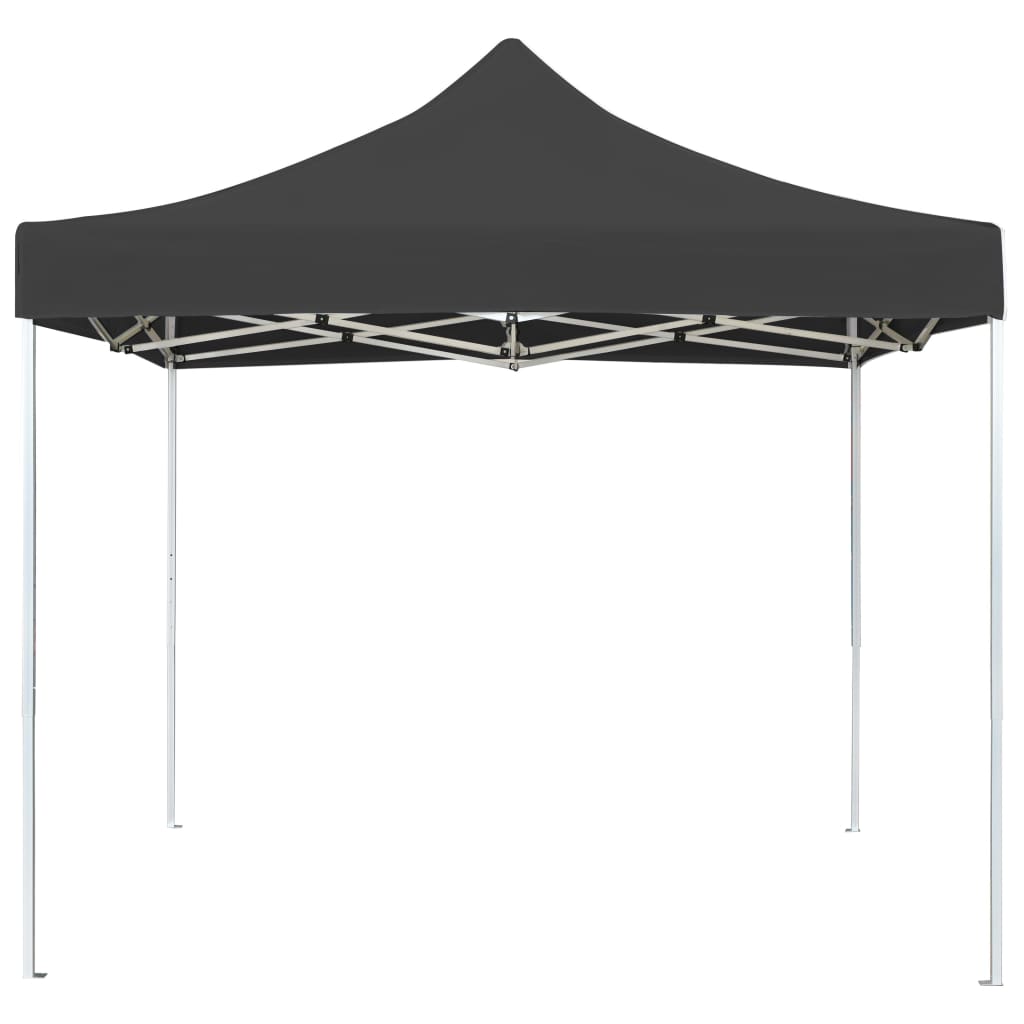 Vidaxl Partytent Profesionalno zložen 2x2 m aluminijev antracit