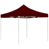 Vidaxl PartyTent pliable professionnellement 2x2 m en aluminium Bordeaux Red