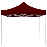 Bidaxl partyTent professionellt vikbar 2x2 m aluminium Bordeaux röd