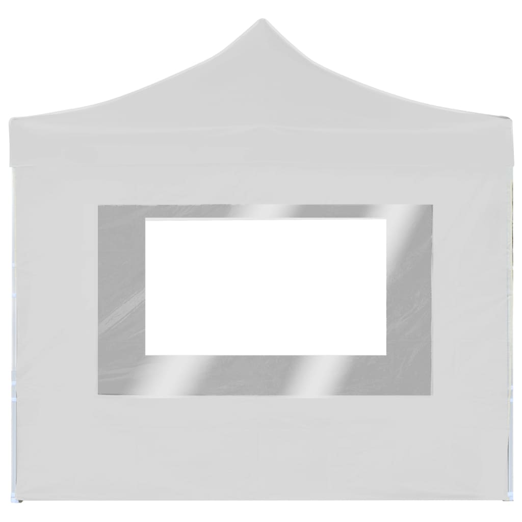 Vidaxl PartyTent plegable con paredes de 2x2 m de aluminio blanco