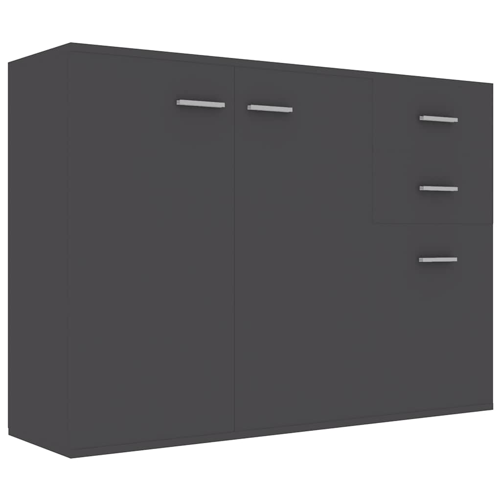 Vidaxl dressoir 105x30x75 cm bewerkt hout grijs