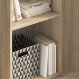 Vidaxl boekenkast met 2 schappen 40x30x76,5 cm bewerkt hout sonoma eik