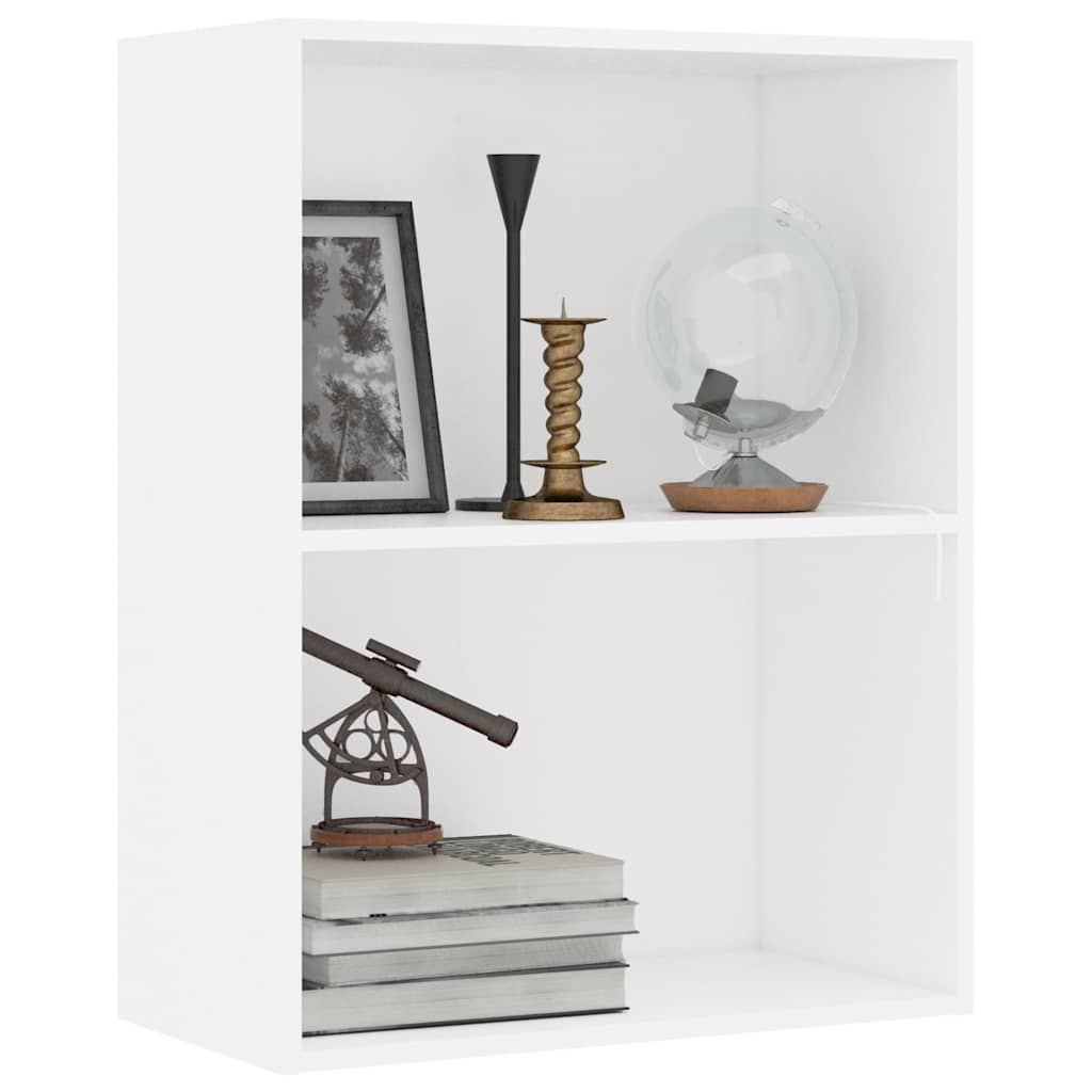 Vidaxl boekenkast 60x30x76,5 cm bewerkt hout wit